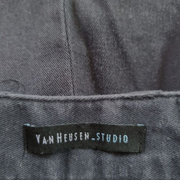 Van Heusen Mens Shorts Blue Size 44 100% Cotton Button Zip Close Pockets - Picture 6 of 11